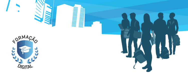 Background Formação Digital com logo